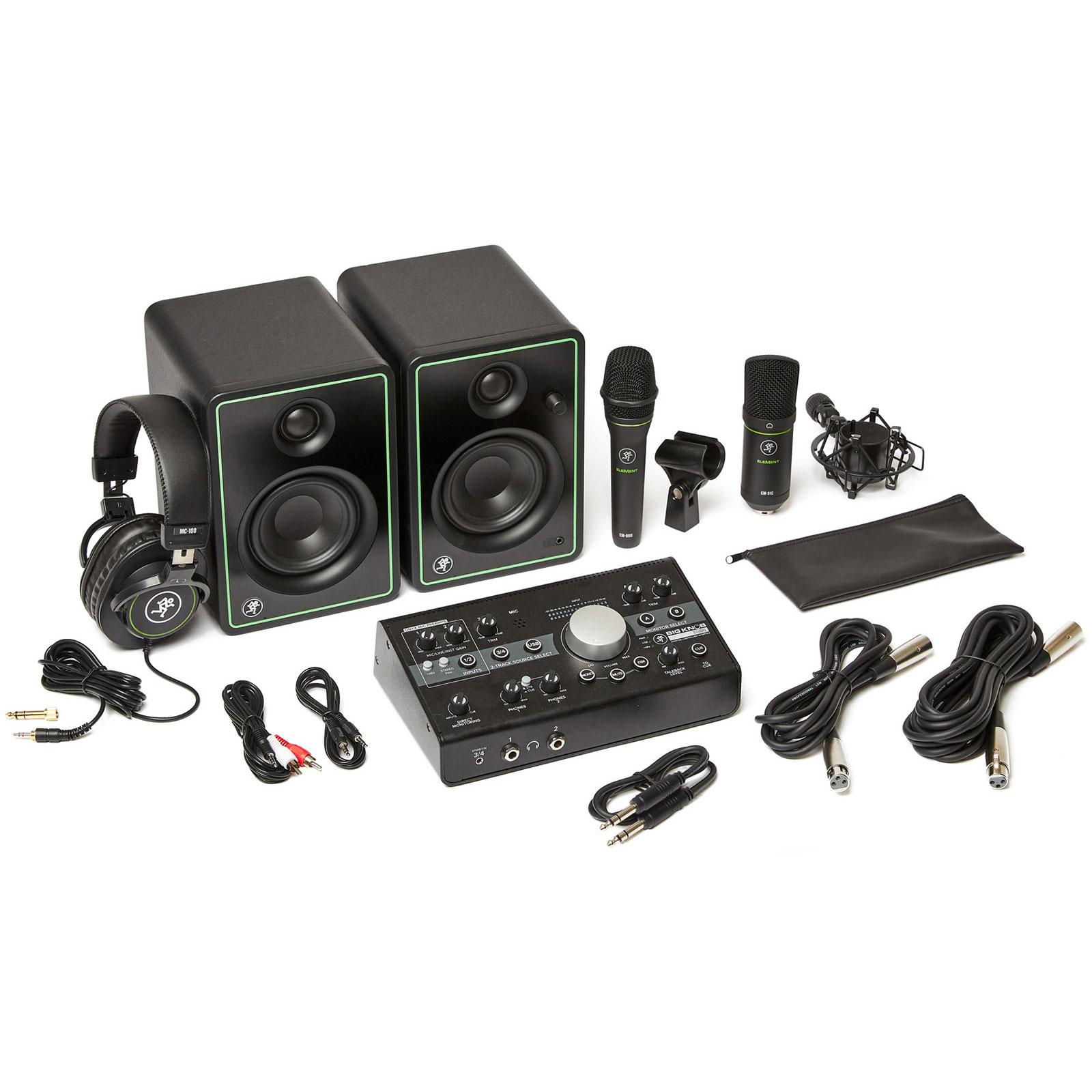 Photos - Speakers Mackie OPEN BOX  Studio Bundle with CR3-X Monitors, Big Knob, EM89D and EM9 